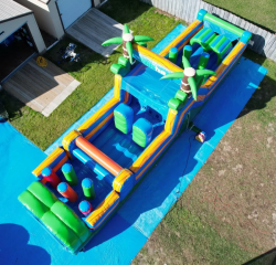 40 FT - 2 Lane Tropical Rush Obstacle Course