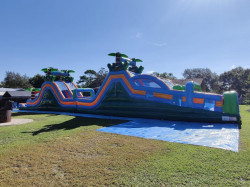 85 FT - 2 Lane Tropical Rush Obstacle Course