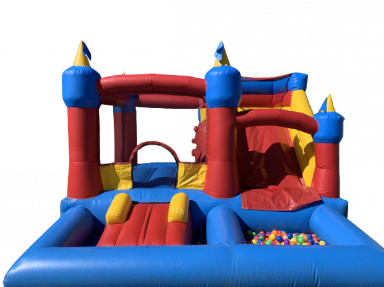 Toddler Castle, Slide & Ballpit