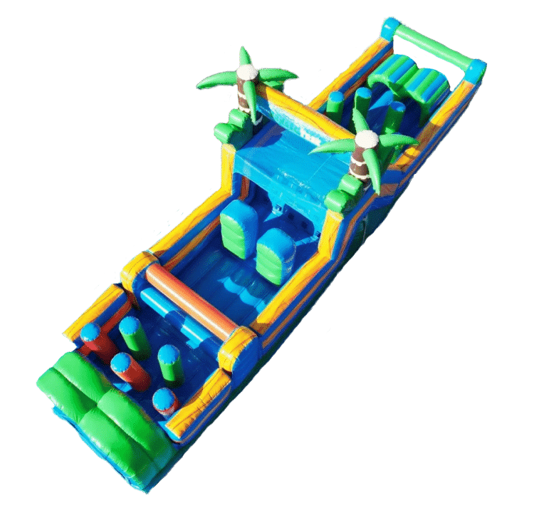 40' 2-Lane Tropical Rush Obstacle Course
