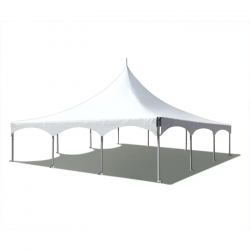30' x 30' High Peak Frame Tent - White