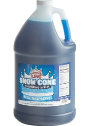 Sno Cone Syrup (1 Gallon Jug) Commercial Sno Cone Machine
